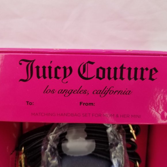 Juicy Couture Matching set 11JCBP7JC-BMR Bowler Handbag Mom and her Mini BNWT - Picture 10 of 14